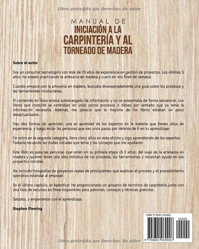 Vista 2 de Manual de iniciación a la carpintería y al torneado de madera Guía para principiantes 3 en 1 con procesos, consejos, técnicas y proyectos