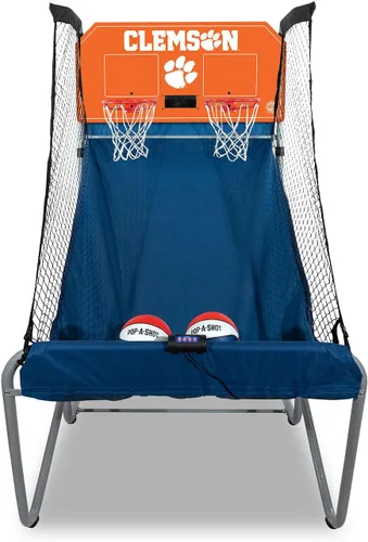 Vista 24 de Pop-A-Shot - Home Dual Shot with NCAA Graphics l Sensor Scoring l 16 Game Modes l 7 Balls l Foldable Storage l for All NCAA Fans