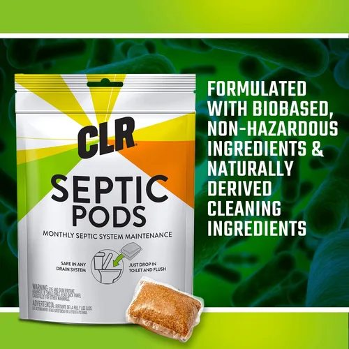 Vista 2 de CLR Cápsulas de tratamiento del sistema séptico, sin complicaciones, disolubles y fáciles de enjuagar, formuladas con ingredientes de base