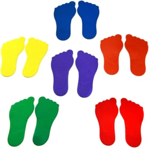 Vista 10 de GSi Spot Markers Non-Toxic Non-Slip for Kids Education and Preschool Classroom Kindergarten Learning Activity with Hand feet and Arrow Markers