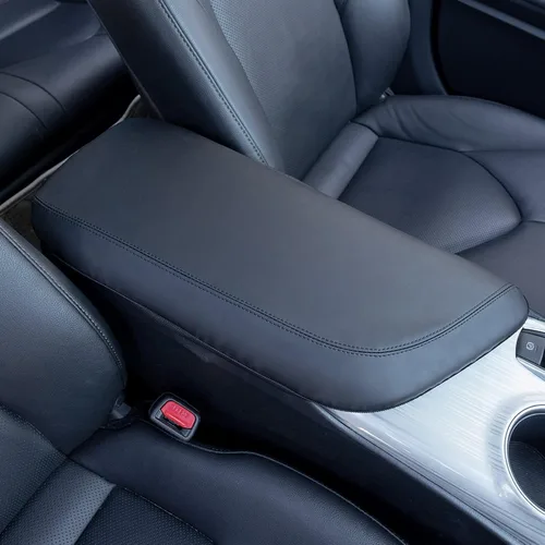 Vista 4 de TOPINSTALL Funda de consola central compatible con Toyota Camry 2018-2024, accesorio interior de piel sintética, funda de reposabrazos de piel