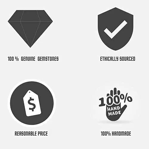 Vista 5 de Aretes colgantes de cristal ligeros naturales, hechos a mano, hipoalergénicos, no transaneses, para mujer