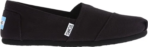 Vista 3 de TOMS - Mocasines tipo alpargata para mujer, negro, 8