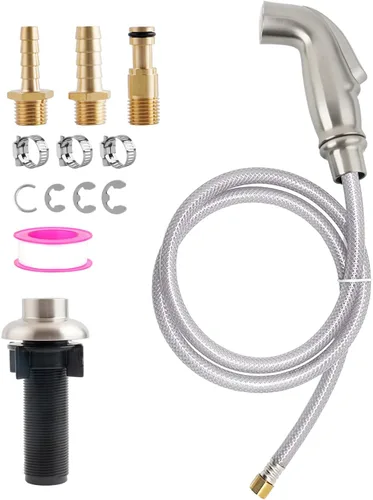 Pulverizador lateral universal para fregadero de cocina con conector lateral rápido compatible con repuesto de rociador de grifo Moen, accesorio