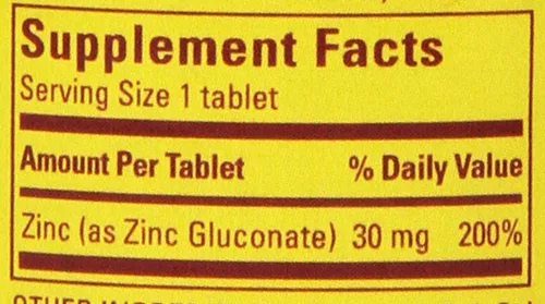 Vista 8 de Nature Made Zinc 30 mg, 100 tabletas (paquete de 6)