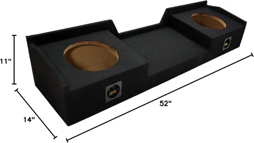 Vista 6 de American Sound Connection Compatible con Chevy Silverado o GMC Sierra Camión de Cabina Extendida 1999-2006 Doble 10 pulgadas Subwoofer Caja