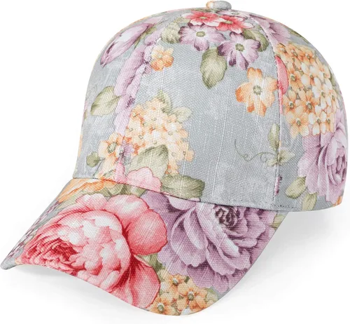 Vista 15 de ZLYC Gorra de béisbol hawaiana con estampado floral para mujer Aguacate Negro