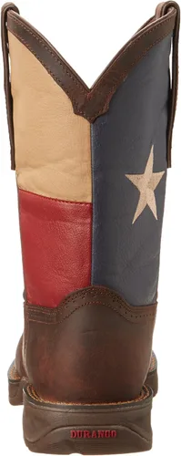 Vista 3 de Durango DB4446 Western - Botas de meter con bandera de 11 pulgadas para hombre, Marrón