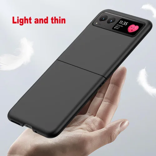Vista 3 de Funda compatible con Motorola Razr 2023, Moto Razr 2023 Flip Phone Back Cover Slim Fit Delgada Ligera Policarbonato Duro Parachoques Protección a