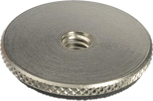 Vista 2 de Manfrotto Adaptador de montaje, rosca hembra de 1/4" x20 a macho de 3/8" con brida moleteada. (#3367)