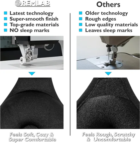 Vista 8 de Máscara de ojos para mujeres y hombres durmientes, cubiertas de ojos para dormir, antifaz para dormir, cubierta plegable para ciegos, cómoda