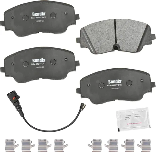 Vista 396 de Bendix Pastillas de freno delanteras de cerámica Priority1 CFC465AK2 para Acura EL 2005-1997, Honda Civic 2011-1996, Insight 2014-2010