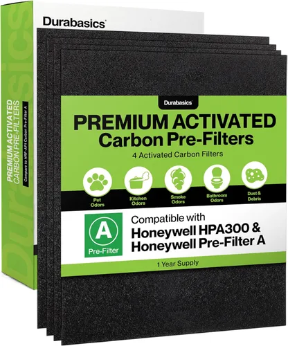 Durabasics 4-Pack Pre-Filters for Honeywell HPA300 Replacement Filters, Compatible with Honeywell Prefilter A, Filter A, HPA300 Prefilter and