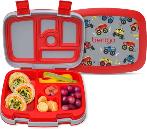 Vista 10 de Bentgo Kids Prints - Lonchera de 5 compartimentos, estilo bento, para niños, a prueba de derrames, tamaños de porción ideales para edades de 3 a 7