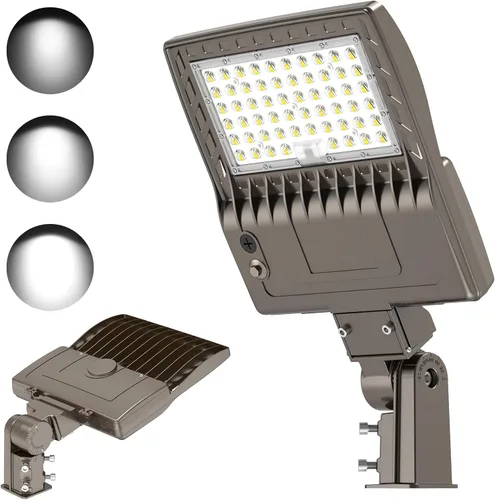 KUKUPPO Luz LED de estacionamiento de 200 W, luz de poste de estacionamiento de grado industrial con certificación DLC UL, luz LED caja de zapatos