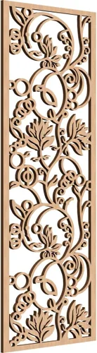 Vista 155 de Ekena Millwork WALW10X25X0250CAPCH Paneles de pared de madera con calado decorativo caspio, 9 3/8 pulgadas de ancho x 24 3/8 pulgadas de alto, cereza