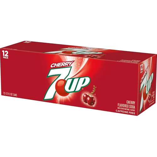 Vista 13 de 7UP Soda con sabor a cereza, latas de 12 onzas líquidas (paquete de 12)
