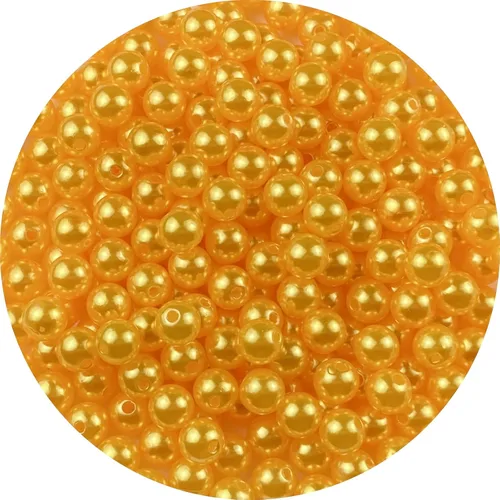 Vista 10 de Perlas de imitación, 4000 unidades de cuentas para manualidades, perlas sueltas de 3 mm, cuentas redondas para collares, pulseras, llaveros
