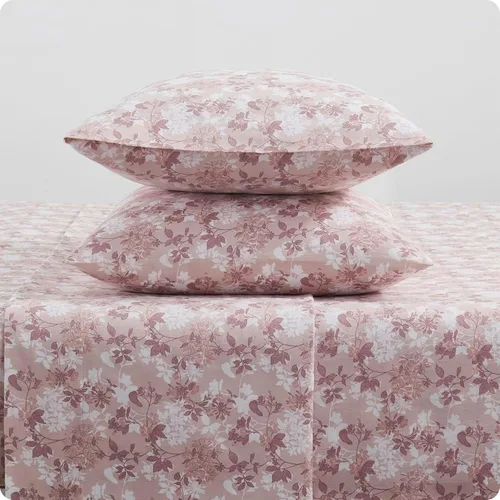 Vista 15 de Tahari Home - Sábanas matrimoniales, ropa de cama de franela de algodón de 4 piezas con fundas de almohada a juego, cepilladas para mayor suavidad