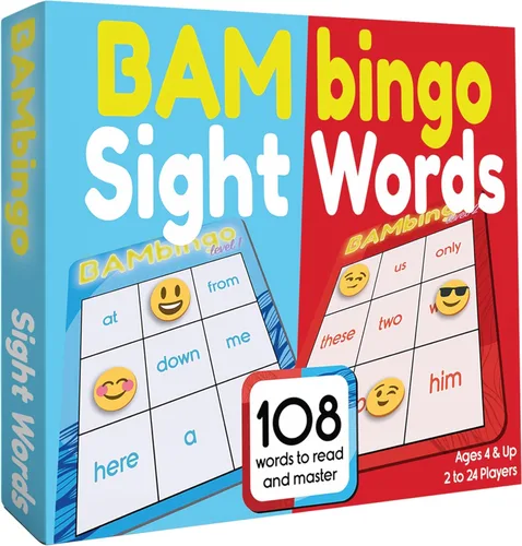 Vista 2 de THE BAMBINO TREE BAMBingo Sight Words Plus Alphabet - Aprender a leer ABC y juegos educativos de vocabulario