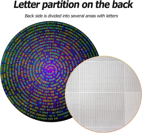 Vista 6 de Bgraamiens Puzzle - Day Puzzle The Mystical Puzzle Hard Unique Round Numbers Puzzle para adultos (Profundo )