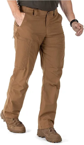 Vista 3 de Pantalón de trabajo 5.11 Apex, táctico, estilo cargo, tejido elástico Flex-Tac, reforzado, acabado de teflón, estilo 74434
