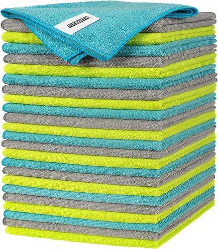 Vista 16 de FIXSMITH Paquete de 400 toallas multifuncionales, paños de limpieza de microfibra de 12 x 16 pulgadas, trapos de limpieza altamente absorbentes