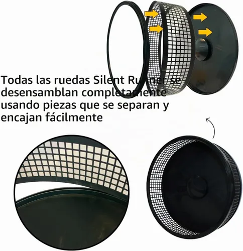 Vista 6 de Silent Runner Pro - Rueda (negro con soporte)