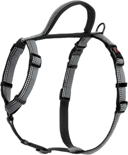 Vista 8 de Halti Arnés para pasear perros Talla XS, Negro Ideal para paseos de Negro/Gris