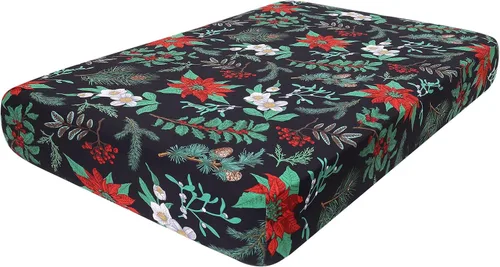 Vista 84 de hyha Fundas de cojín de sofá estampadas, fundas de sofá florales lavables para sofás con 2 cojines, fundas de cojín de patrón elástico para muebles