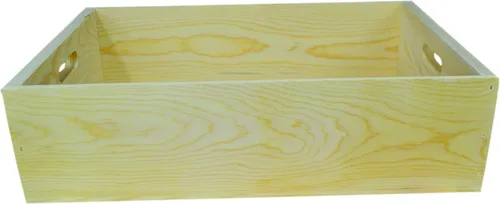 Vista 2 de Caja de vino de madera 19.5x13.5x5.5 dimensiones interiores