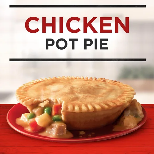 Vista 4 de Banquet - Pastel de pollo, comida congelada, 7 onzas (198 g)