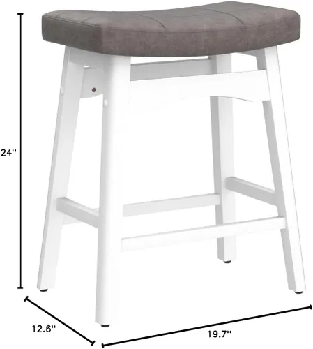 Vista 72 de Sophia & William Taburete de bar de altura de mostrador para isla de cocina, taburetes de mostrador de 24 pulgadas con patas de madera, asiento