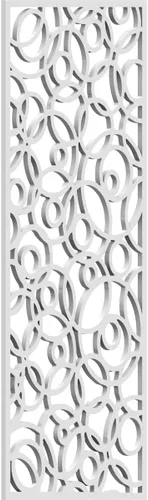 Vista 83 de 9 3/8 pulgadas de ancho x 24 3/8 pulgadas de alto x 1/4 pulgadas de alto, paneles de pared de madera con calado, roble rojo