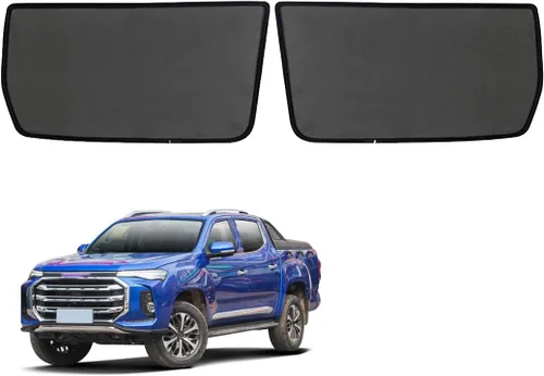Vista 9 de BbAuer Parasol para ventana lateral de automóvil para niños, para MAXUS T90 T90 EV 2021-2022, cortina magnética con protección solar UV para bebé