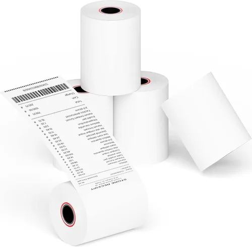 Vista 14 de Rollos de papel térmico para recibos, papel térmico de 3-1/8 x 230 pies, rollos de papel de caja registradora POS (10 rollos)