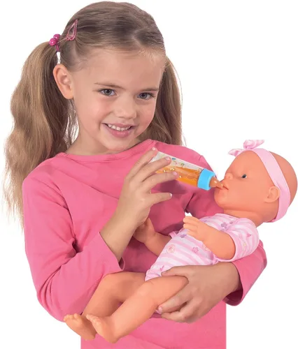 Vista 5 de SCOM Accesorios para biberones de muñeca de bebé, 6 piezas, juguetes de biberón, leche mágica que desaparece y jugo, juego de simulación