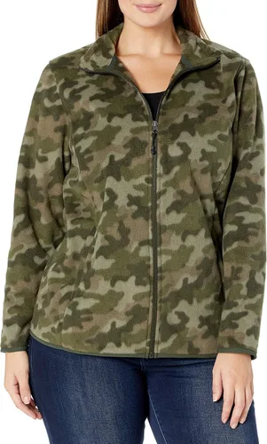 Vista 5 de Tienda Essentials - Chaqueta de vellón polar suave para mujer, de corte clásico y con cremallera completa (disponible en talla extragrande)