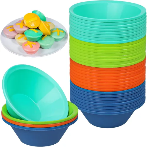 Vista 8 de Webake 36 piezas de silicona Puto Molder filipino de tamaño mediano, 2.75 pulgadas reutilizable Kutsinta para vaporera, taza de repuesto de plástico