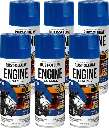 Vista 33 de Rust-Oleum 366428-6PK - Pintura en aerosol de esmalte para motor, 11 onzas, aluminio, (paquete de 6)