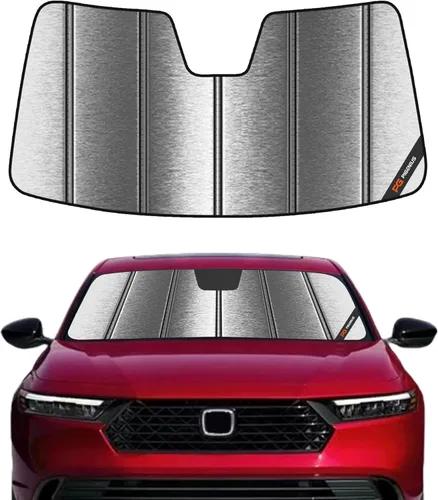 Vista 14 de Pigenius Parasol para parabrisas para Honda Accord 2023-2026, parasol personalizado para ventana delantera - Cuero
