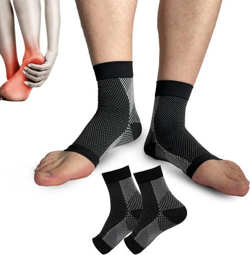 Calcetines de neuropatía, manga de compresión de tobillo, calcetines de compresión para aliviar la calma, 20-30 mmHg, manga de soporte de tobillo