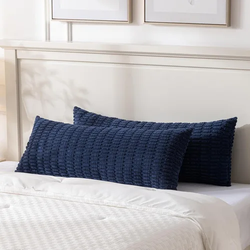 Vista 294 de Fancy Homi Paquete de 2 fundas de almohada decorativas color verde azulado de 18 x 18 pulgadas para sala de estar, sofá, cama, sofá, rústico