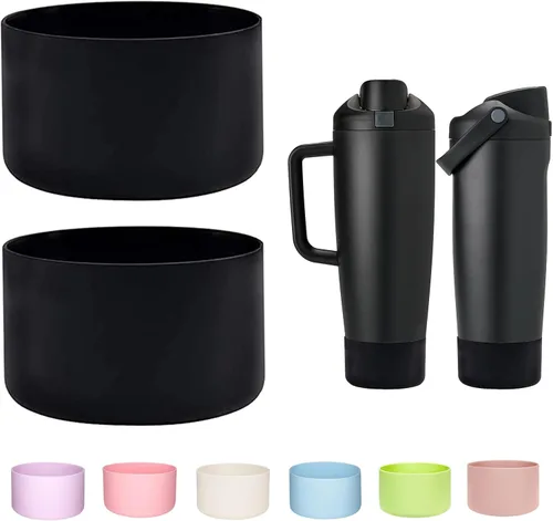 Vista 14 de WK IEASON 2PCS Protective Silicone Boots Compatible with Owala FreeSip Sway 30oz 40oz Bottles and 40oz Tumblers, Anti-Slip Bottom Cover Boot for