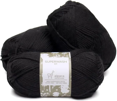 Vista 22 de Superwash - Juego de 3 madejas de hilo de lana 100% pura (5.25 onzas), peso DK, procedente directamente de Perú, celestial suave y perfecto