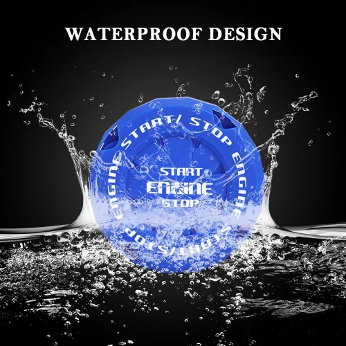 Vista 6 de Cubierta de botón de arranque para automóvil, cubierta de botón de arranque para decoración de automóvil y protección de botón, accesorios