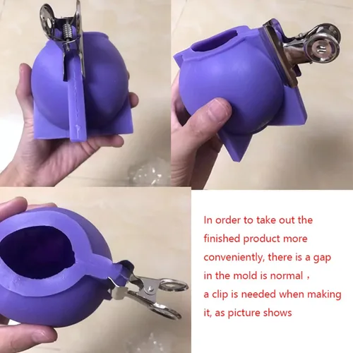 Vista 5 de Molde de silicona 3D Earth para jabón y vela, molde de silicona para fondant, molde de pastel de caramelo de chocolate para adornos de escritorio