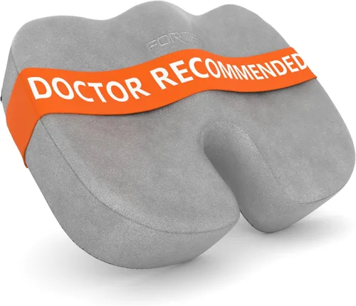 Vista 23 de FORTEM - Almohadón ortopédico de espuma viscoelástica de calidad premium – Brinda alivio al dolor de coxis y ciática – Mejora la postura – Parte