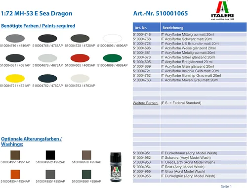 Vista 2 de Italeri 1/72 MH-53E Dragón de Mar