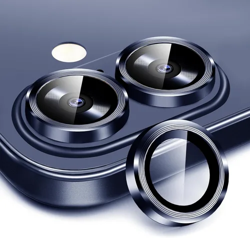 Vista 23 de Paquete de 2X2 Protector de Lente de Cámara para iPhone 17, iPhone 16 Plus/ 16 Protector de Pantalla de Lente de Vidrio Templado Cubierta de Cámara